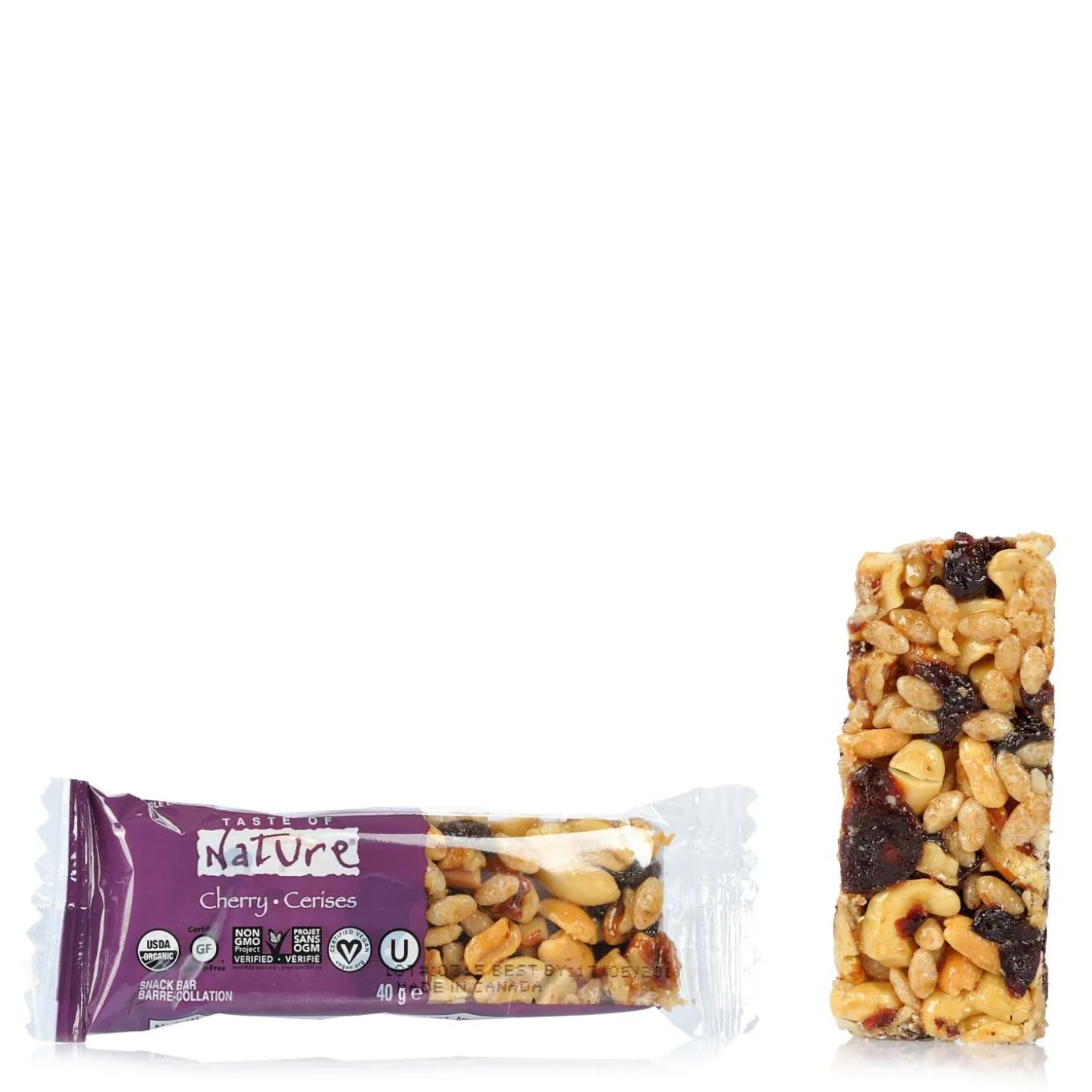 Barretta con Noci Pecan Anacardi Uvetta e Ciliegie 40g