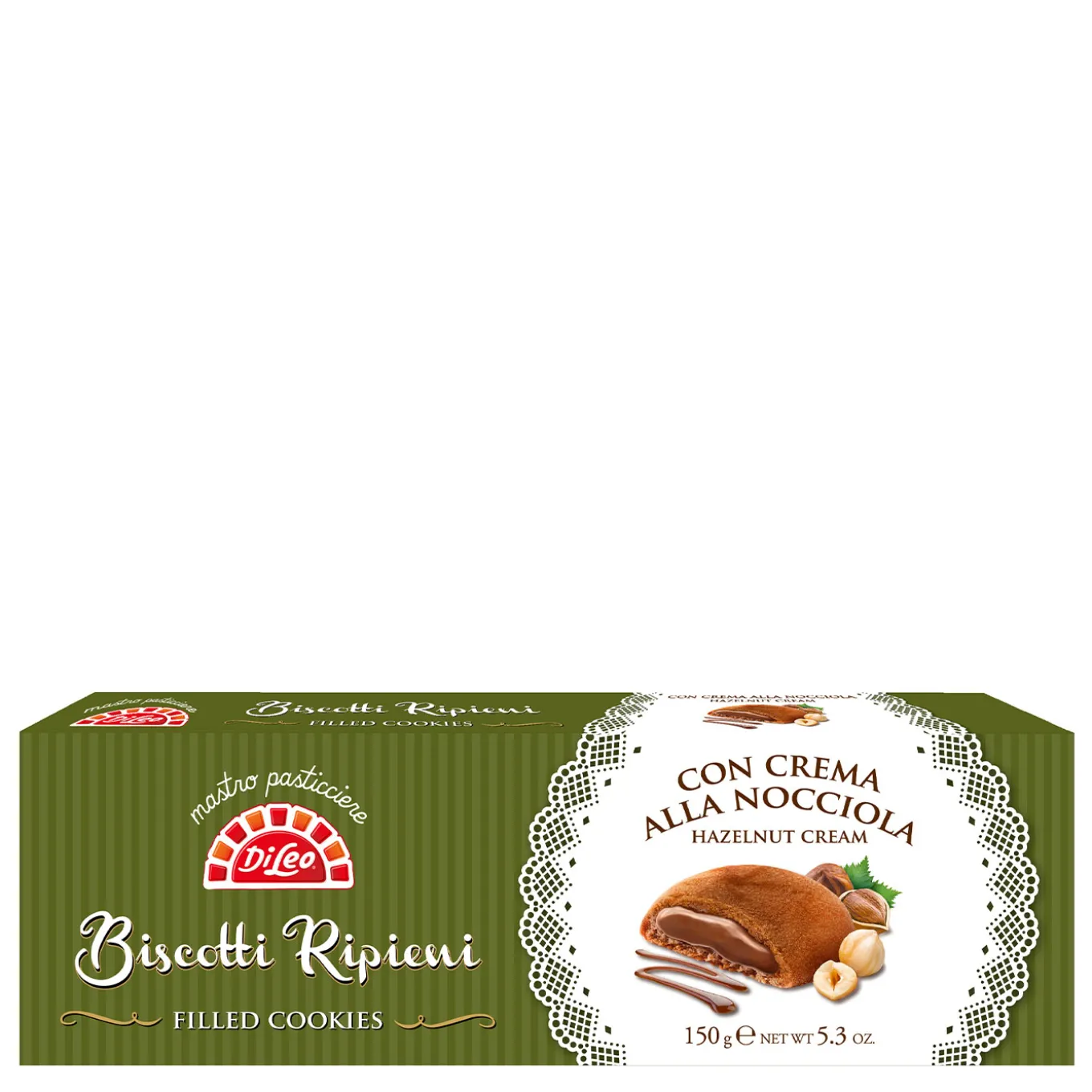 Biscotti Ripieni con Crema alla Nocciola 150g
