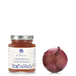 Cipolle rosse e scorza d'arancia 120g