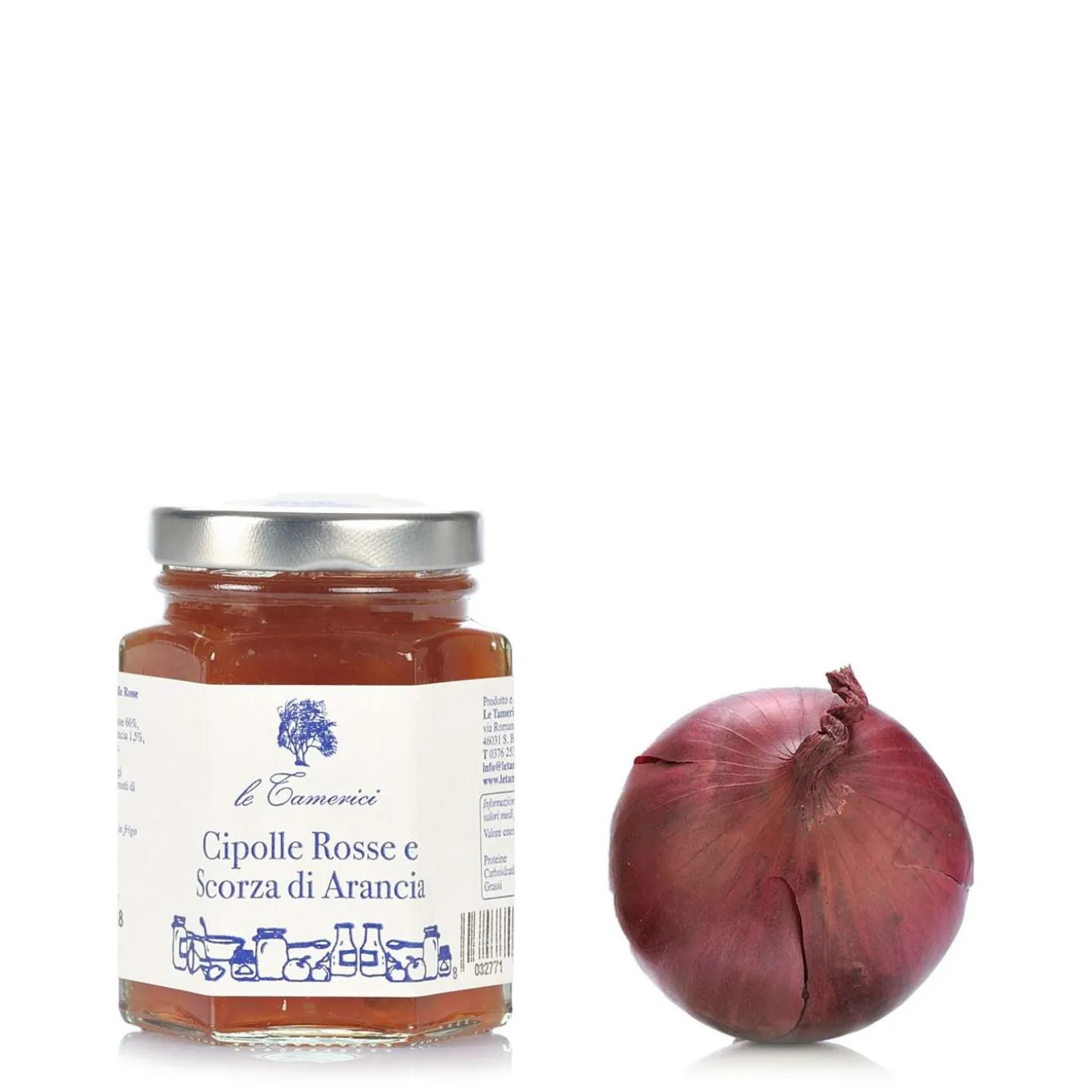 Cipolle rosse e scorza d'arancia 120g