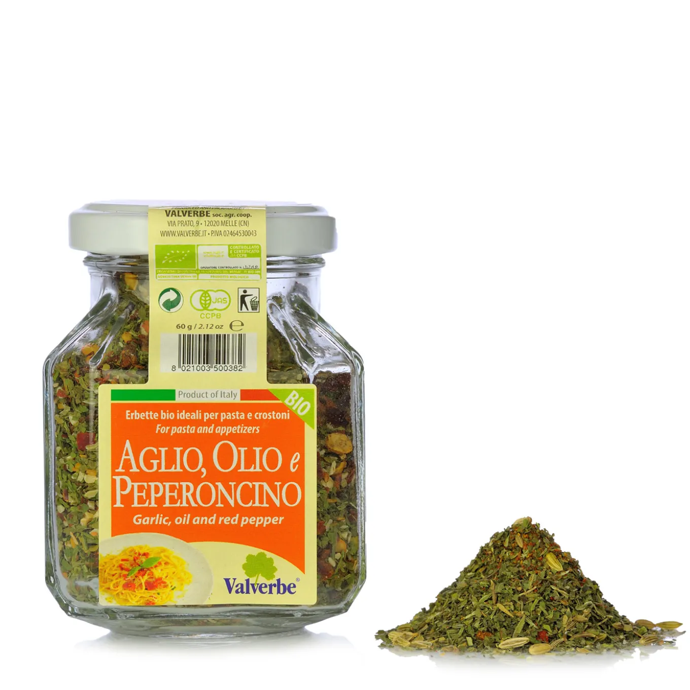 Condimento per Aglio, Olio e Peperoncino Bio 60g