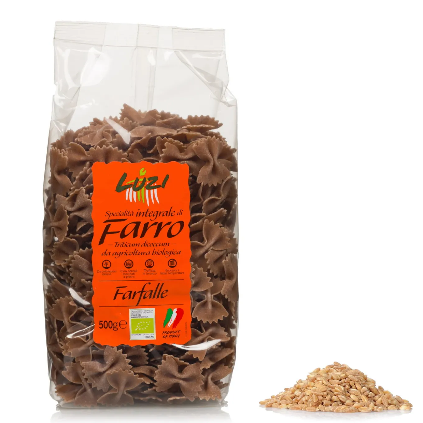 Farfalle Integrali al Farro Bio 500g