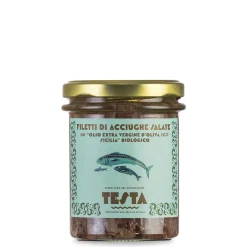 Filetti di Acciughe Salate in Olio Evo Sicilia IGP Bio 200g