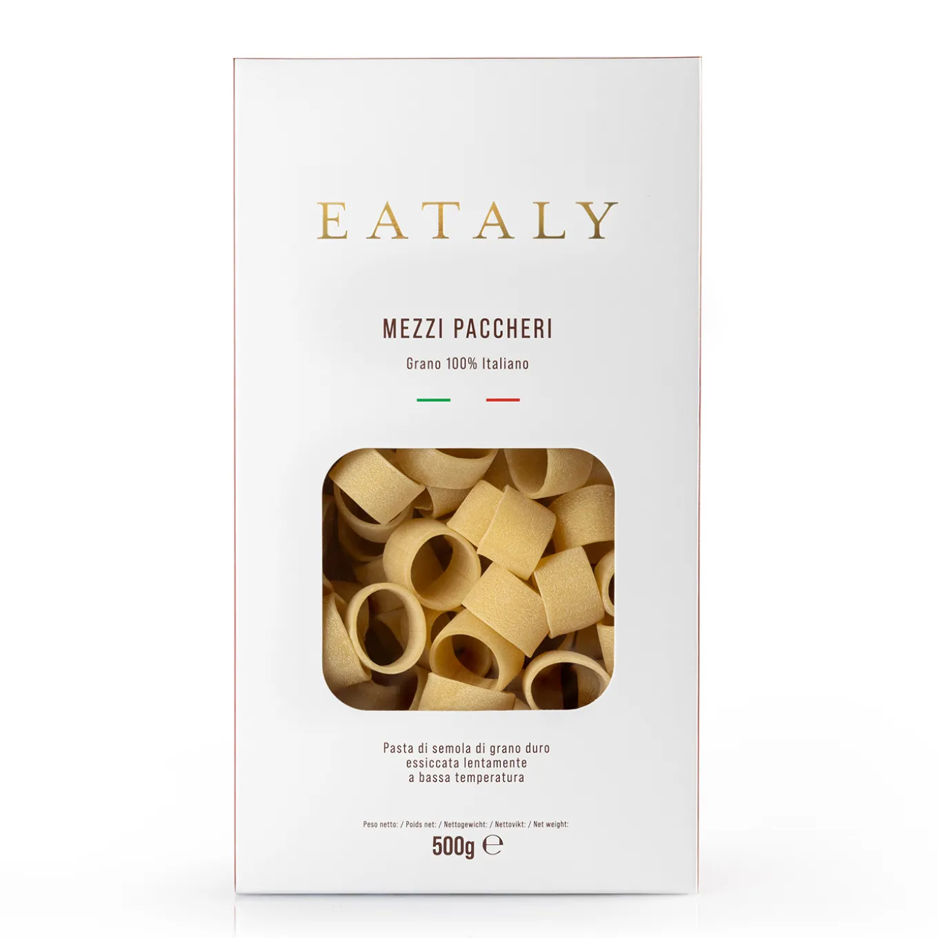 Mezzi Paccheri 100% Grano Italiano 500g