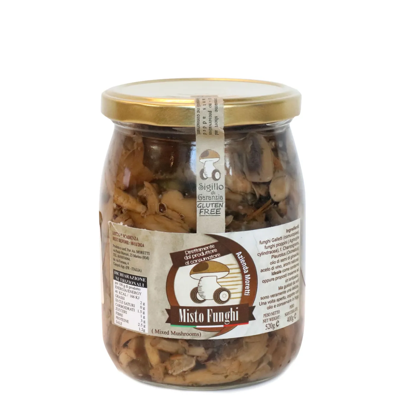 Misto Funghi Sott'Olio 520g