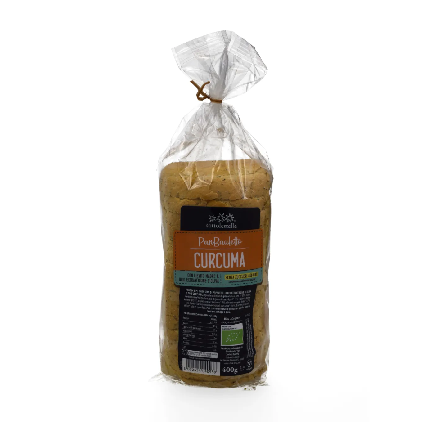 Pan Bauletto Curcuma e Semi di Papavero 400g