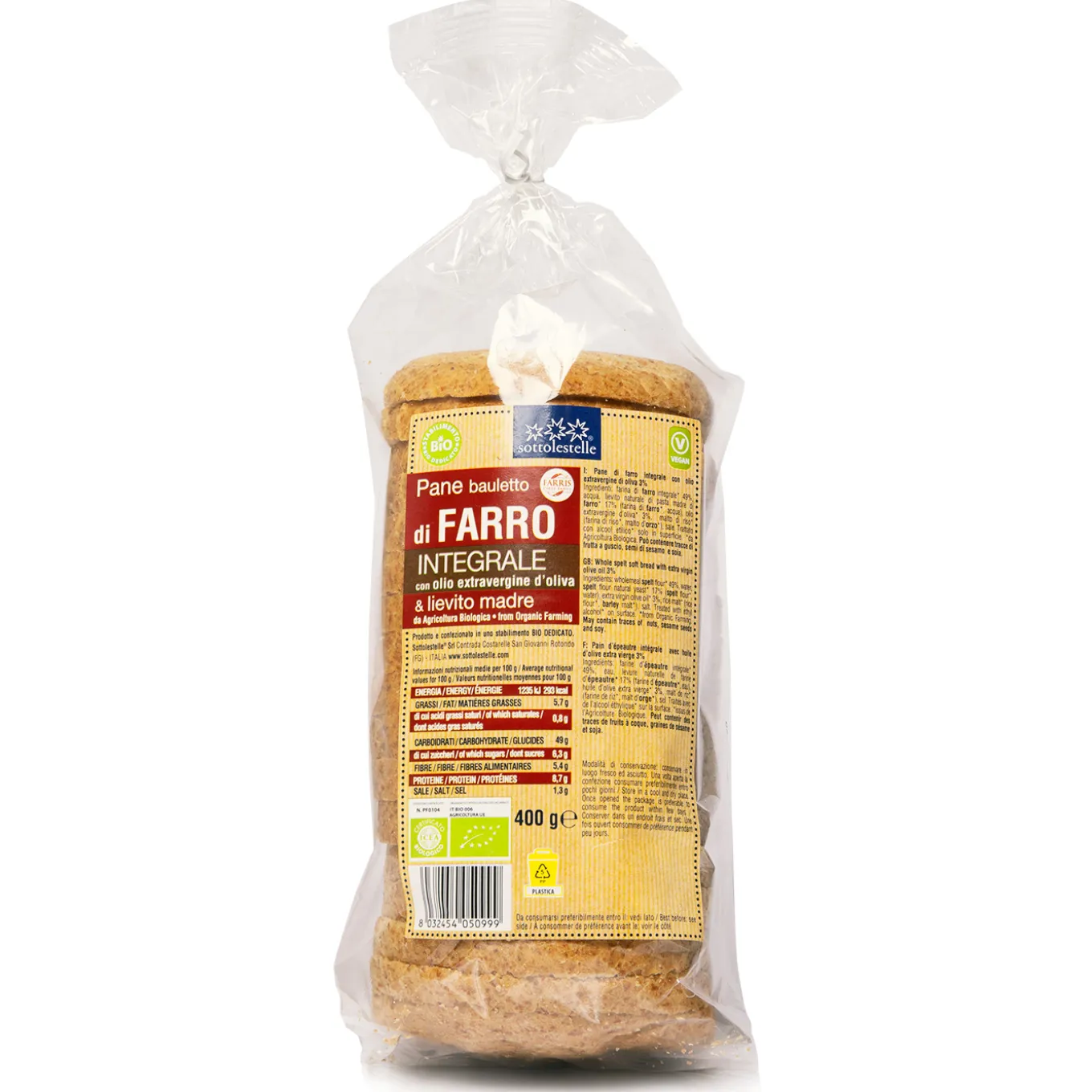 Panbauletto al Farro Integrale 400g