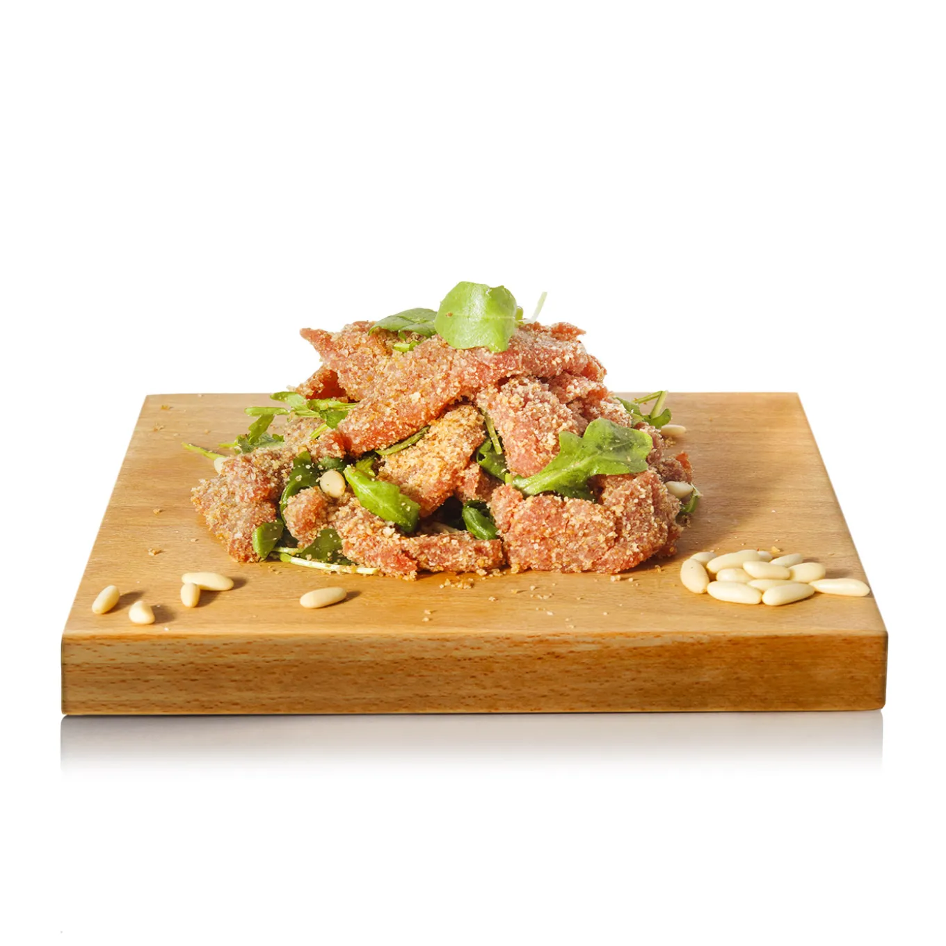 Straccetti di manzo, rucola e pinoli 300g