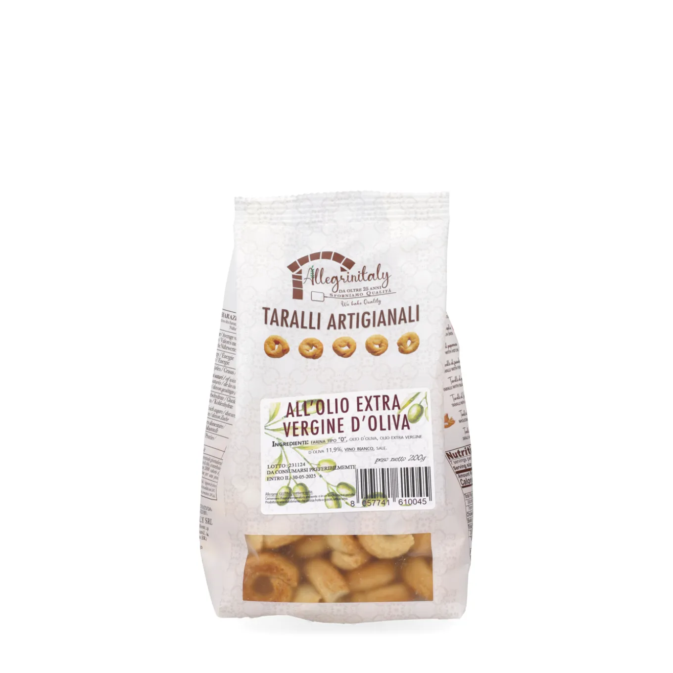 Taralli all’Olio Extravergine di Oliva 200gr