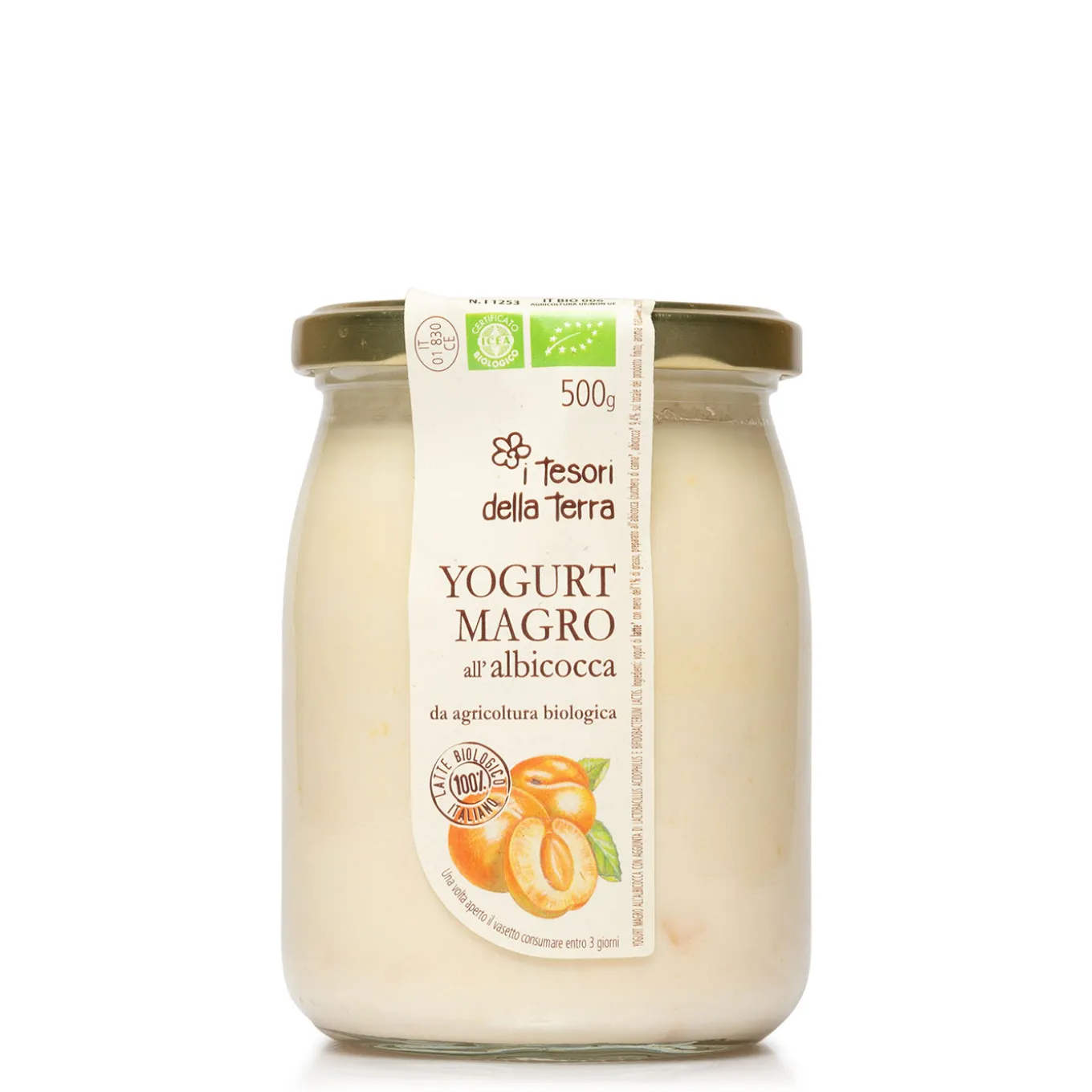 Yogurt Magro all’Albicocca Bio 500g